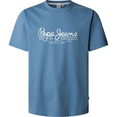 тениска,мъжки,тениски,pepe,jeans,dumas,short,sleeve,t,shirt,steel,blue,(blue)
