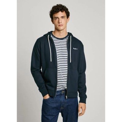 блуза,мъжки,пуловери,pepe,jeans,essential,full,zip,sweatshirt,blue
