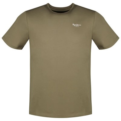 тениска,мъжки,тениски,pepe,jeans,original,basic,3n,short,sleeve,t,shirt,stone,green,(green)
