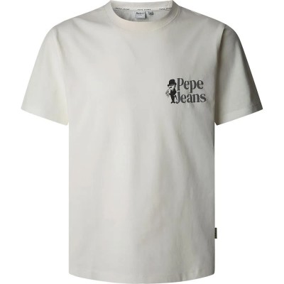 тениска,мъжки,тениски,pepe,jeans,pierce,short,sleeve,t,shirt,white,(off,white)