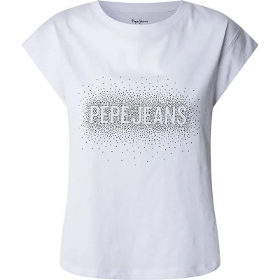 тениска,дамски,тениски,pepe,jeans,raya,short,sleeve,t,shirt,white,(white)