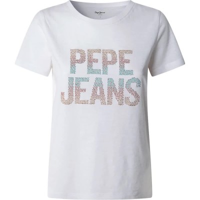тениска,дамски,тениски,pepe,jeans,victoria,short,sleeve,t,shirt,white,(white)