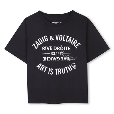 тениска,детски,тениски,zadig,&,voltaire,x60317,short,sleeve,t,shirt,black,(black)