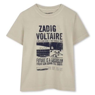 тениска,детски,тениски,zadig,&,voltaire,x60367,short,sleeve,t,shirt,beige