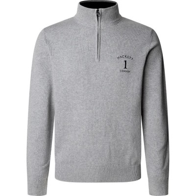 блуза,мъжки,пуловери,hackett,heritage,no.1,half,zip,sweater,grey
