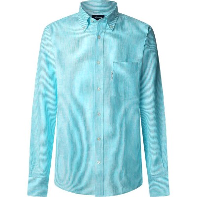 риза,с,дълъг,ръкав,мъжки,ризи,façonnable,cl,bd,bengal,str,lin,long,sleeve,shirt,blue