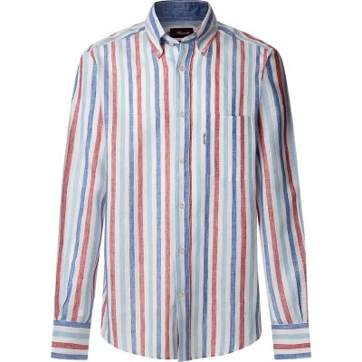 риза,с,дълъг,ръкав,мъжки,ризи,façonnable,cl,bd,lin,bold,stp,long,sleeve,shirt,poster,red,(multicolor)