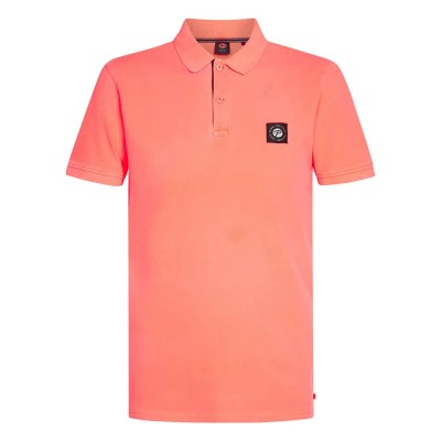 мъжки,блузи,с,яка,petrol,industries,m,1050,pol945,short,sleeve,polo,fiery,coral,(orange)