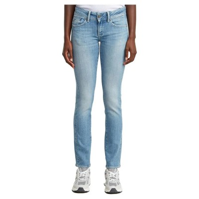 дънки,дамски,панталони,g,star,midge,slim,straight,jeans,sun,faded,summer,sky,(blue)