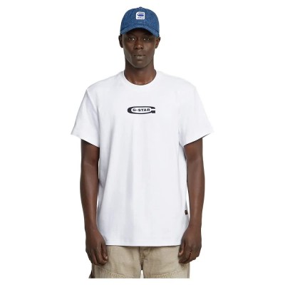 тениска,мъжки,тениски,g,star,old,skool,logo,short,sleeve,t,shirt,white