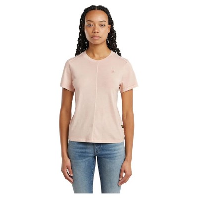 тениска,дамски,тениски,g,star,overdyed,front,seam,short,sleeve,t,shirt,liquid,pink,gd,(pink)