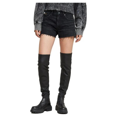 къси,панталони,дамски,панталони,g,star,true,raw,edge,denim,shorts,black