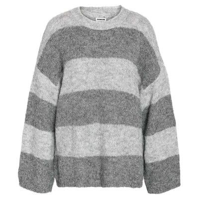 блуза,дамски,пуловери,дамски,плетени,дрехи,noisy,may,sutton,oversized,sweater,grey