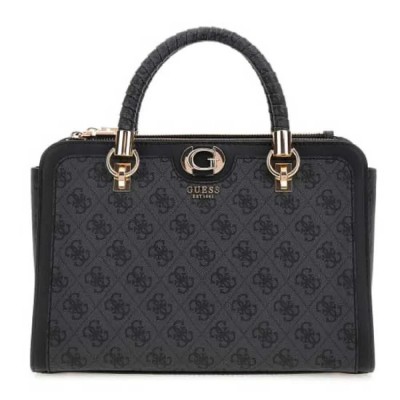 чанта,всички,чанти,guess,orlina,logo,society,bag,coal,logo,(black)