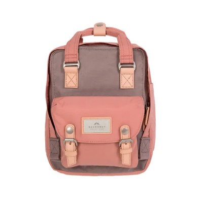 раница,раници,doughnut,macaroon,mini,backpack,brown,pink,(lavender,x,rose)