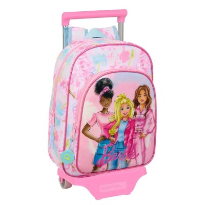 раница,раници,safta,barbie,painterly,wheeled,backpack,multicolor,(pink)