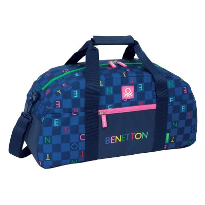 чанта,сакове,safta,benetton,damero,bag,multicolor,(blue)