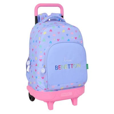 раница,раници,safta,compact,benetton,33l,33x22x45,cm,wheeled,backpack,multicolor