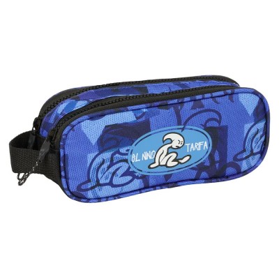 канцеларски,принадлежности,safta,double,el,niño,roller,pencil,case,blue,(multicolor)