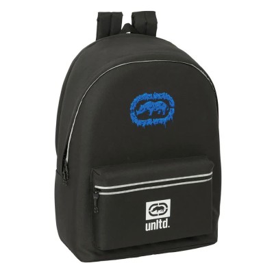 раница,раници,safta,double,for,15.6´´,laptop+usb,ecko,unltdworldwide,10l,27x33x10,cm,backpack,multicolor,(black)