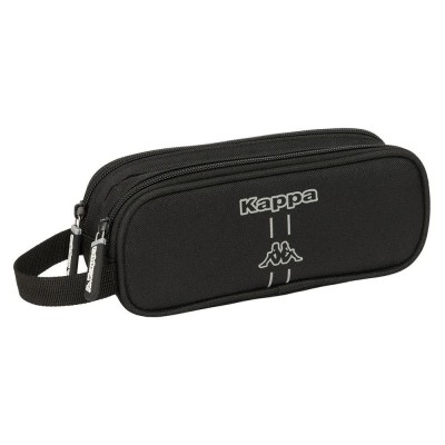 канцеларски,принадлежности,safta,double,kappa,dark,pencil,case,black,(multicolor)