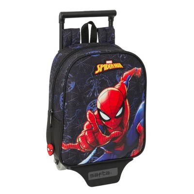 раница,раници,safta,mini,spider,man,attack,wheeled,backpack,multicolor,(black)