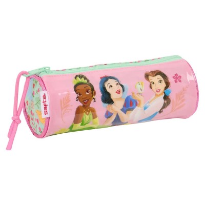 канцеларски,принадлежности,safta,round,princesas,disney,bloom,pencil,case,pink,(multicolor)