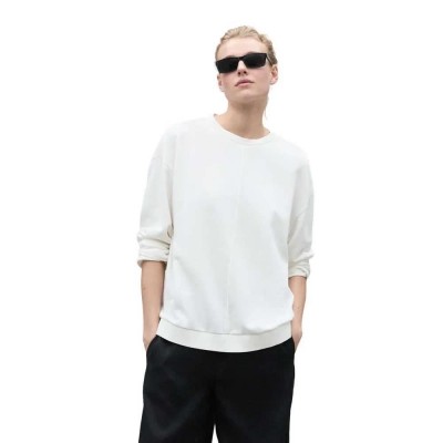 блуза,дамски,блузи,ecoalf,ankara,sweatshirt,white,(off,white)