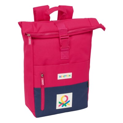 раница,раници,safta,15.6´´,benetton,15l,32x42x15,cm,backpack,cherry,(pink)