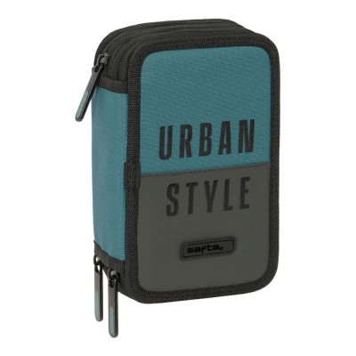 ученически,принадлежности,safta,triple,urban,style,37,pieces,pencil,case,blue,(multicolor)