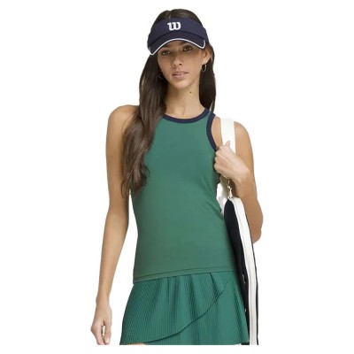 тениска,дамски,тениски,wilson,fieldhouse,tank,sleeveless,t,shirt,field,green,(green)
