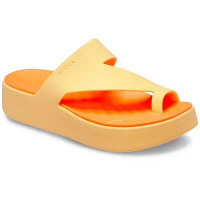 джапанки,дамски,сандали,и,чехли,crocs,getaway,platform,toe,loop,flip,flops,golden,hour,(yellow,orange)