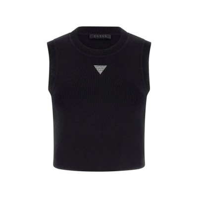 тениска,дамски,тениски,guess,alexia,sleeveless,t,shirt,black