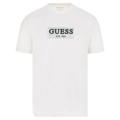 тениска,мъжки,тениски,guess,cn,guebox,short,sleeve,t,shirt,white