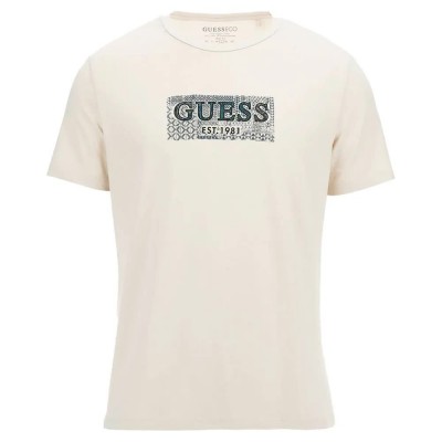 тениска,мъжки,тениски,guess,cn,guebox,short,sleeve,t,shirt,resort,sand,(beige)