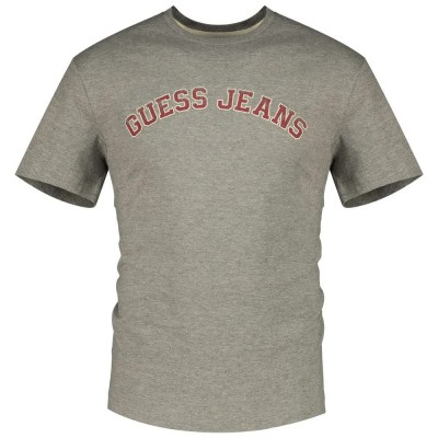 тениска,мъжки,тениски,guess,jeans,gj,cn,reg,collegiate,short,sleeve,t,shirt,grey,(gj,medium,grey,heath)