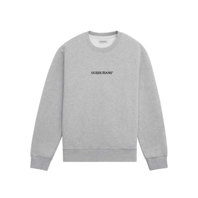блуза,мъжки,пуловери,guess,jeans,gj,cn,slim,logo,emb,sweatshirt,gj,medium,grey,heath,(grey)