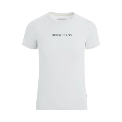 тениска,дамски,тениски,guess,jeans,gj,cn,slim,logo,print,short,sleeve,t,shirt,white,(pure,white)