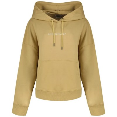 суичър,дамски,блузи,guess,jeans,gj,oversize,embro,hoodie,safari,tan,(beige)
