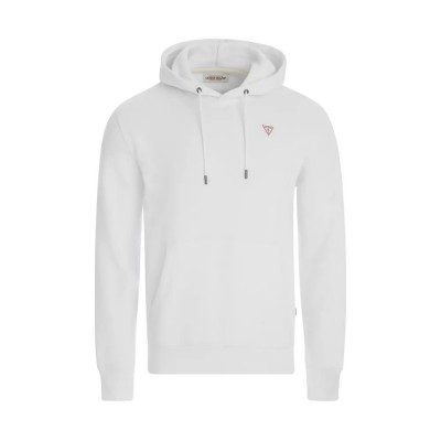 суичър,мъжки,пуловери,guess,jeans,gj,slim,mini,triang,hoodie,white