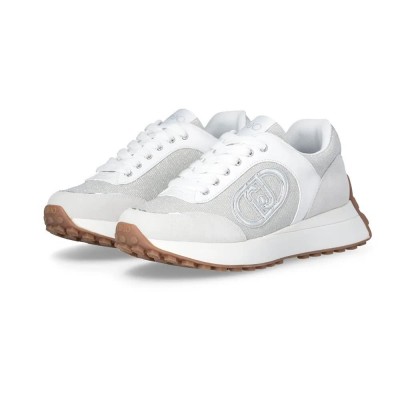маратонки,дамски,маратонки,liu·jo,lolo,17,trainers,cow,suede,lurex,mesh,purity,(white)