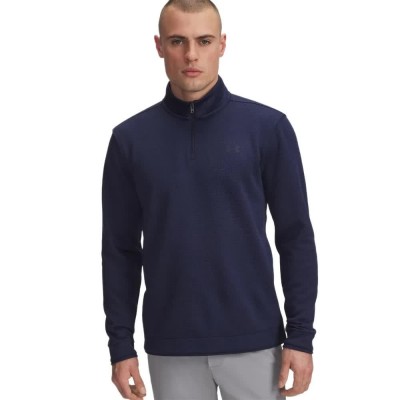 блуза,мъжки,пуловери,under,armour,golf,6003722,half,zip,sweatshirt,blue,(410)