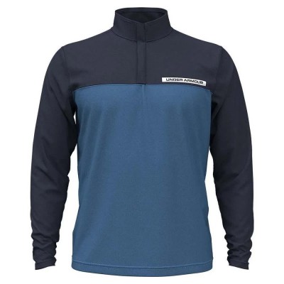 тениска,мъжки,пуловери,under,armour,golf,tee,to,green,half,zip,fleece,blue,(412)
