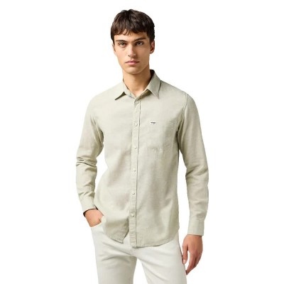 риза,с,дълъг,ръкав,мъжки,ризи,wrangler,1,pkt,long,sleeve,shirt,tea