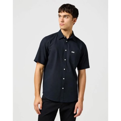 риза,с,къс,ръкав,мъжки,ризи,wrangler,1,pkt,short,sleeve,shirt,black