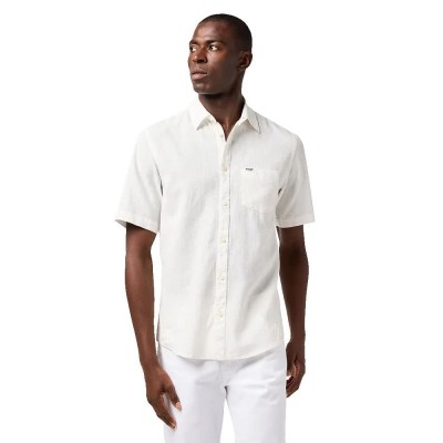 риза,с,къс,ръкав,мъжки,ризи,wrangler,1,pkt,short,sleeve,shirt,white