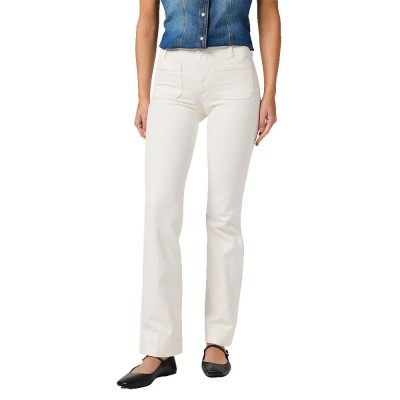 дънки,дамски,панталони,wrangler,flare,jeans,worn,white,(white)