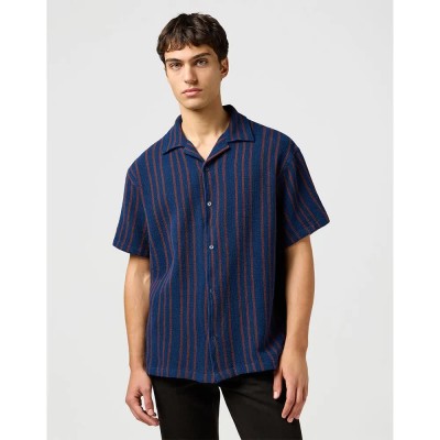 риза,с,къс,ръкав,мъжки,ризи,wrangler,resort,short,sleeve,shirt,blue,(navy,stripe)