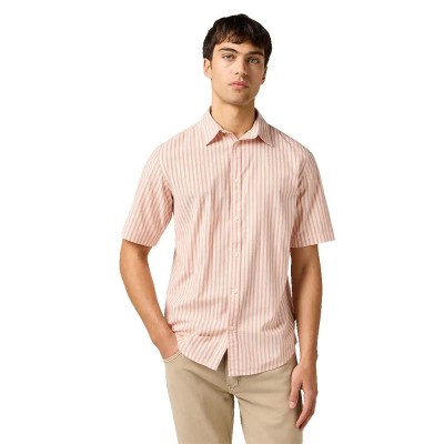 риза,с,къс,ръкав,мъжки,ризи,wrangler,shirt,short,sleeve,shirt,orange