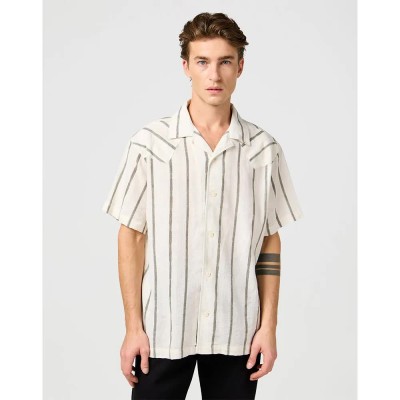 риза,с,къс,ръкав,мъжки,ризи,wrangler,w,resort,short,sleeve,shirt,natural,stripe,(beige)